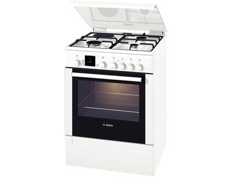 Bosch HSV64C020T Freistehend Gas hob A Weiß Küchenherd