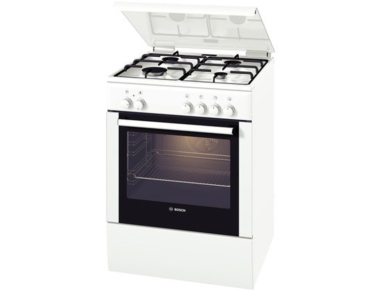 Bosch HSV725220T Отдельностоящий Gas hob A Белый кухонная плита