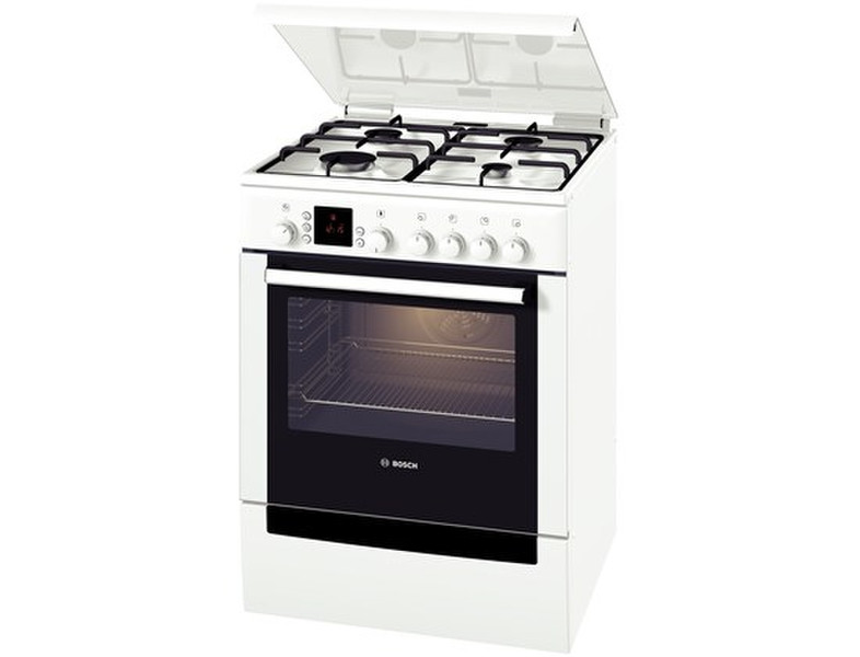 Bosch HSV745020T Отдельностоящий Gas hob A Белый кухонная плита