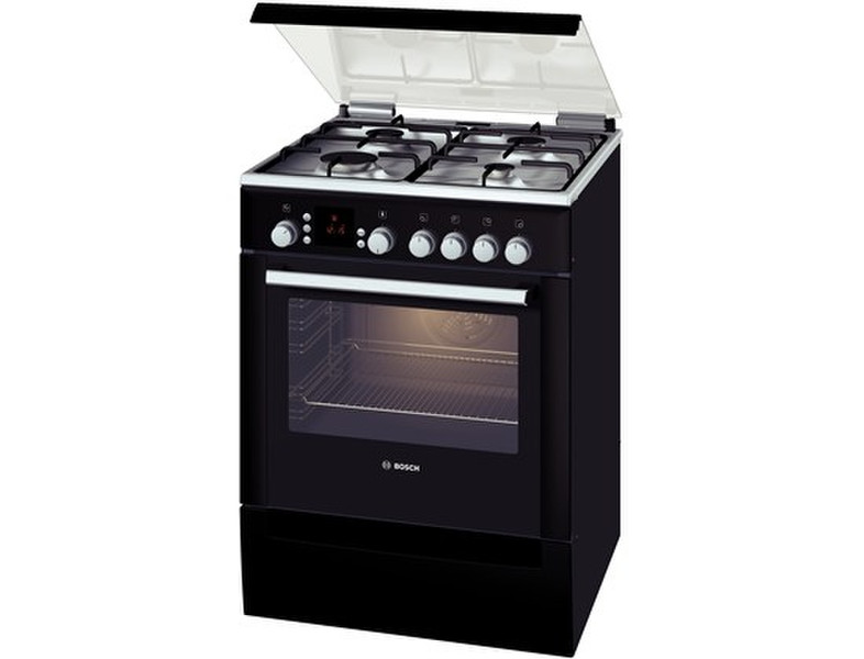 Bosch HSV745260T Отдельностоящий Gas hob A Черный кухонная плита