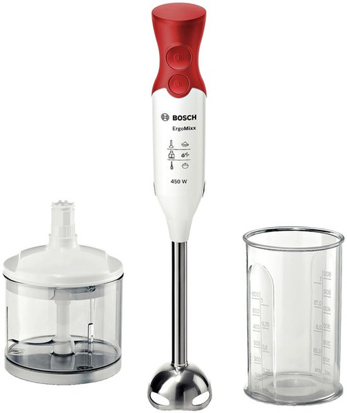 Bosch MSM64120 Immersion blender 450W Red,White blender