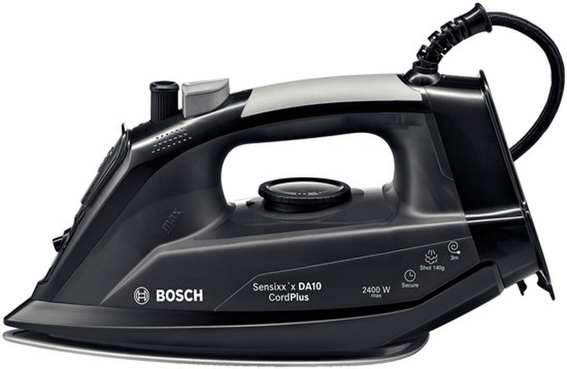 Bosch TDA102411C Steam iron Ceramic soleplate 2400Вт Черный утюг