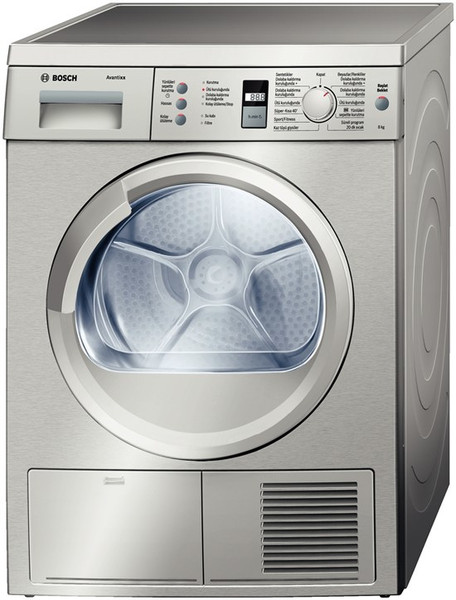 Bosch Logixx 8 WTE8630XTR Freistehend Frontlader 8kg Nicht spezifiziert Silber Wäschetrockner