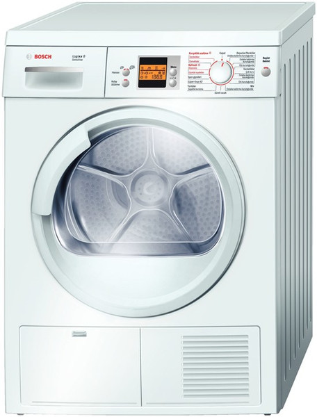 Bosch Logixx 8 WTS86512TR Отдельностоящий Фронтальная загрузка 8кг B Белый сушилка для белья