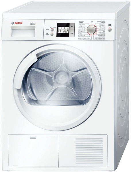 Bosch Logixx 8 WTS8651STR freestanding Front-load 8kg B White tumble dryer