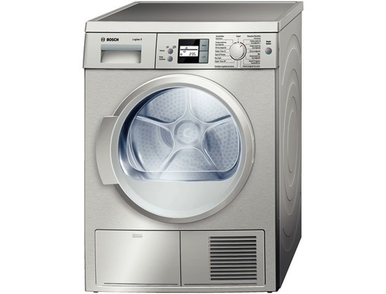 Bosch Logixx 8 WTS865X1TR Freistehend Frontlader 8kg B Silber Wäschetrockner