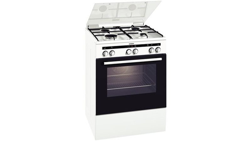 Siemens HM522210T Отдельностоящий Gas hob A Черный, Белый кухонная плита