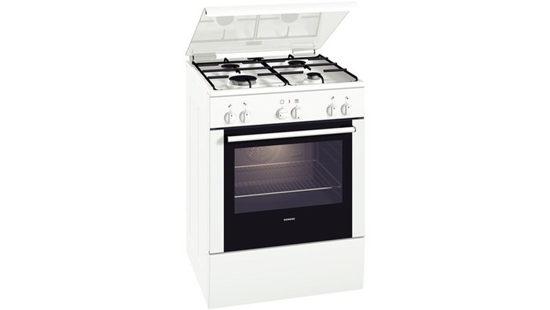 Siemens HM524200T Freistehend Gas hob A Schwarz, Weiß Küchenherd