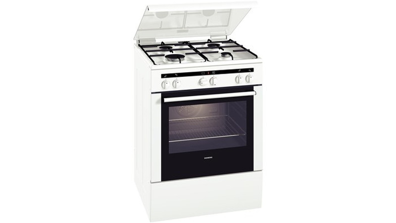 Siemens HM524211T Freistehend Gas hob A Schwarz, Weiß Küchenherd