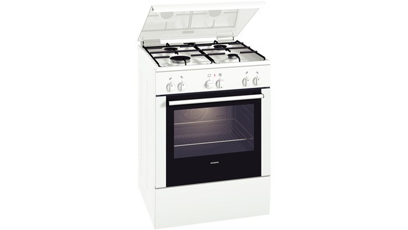 Siemens HM594200T Отдельностоящий Gas hob A Черный, Белый кухонная плита