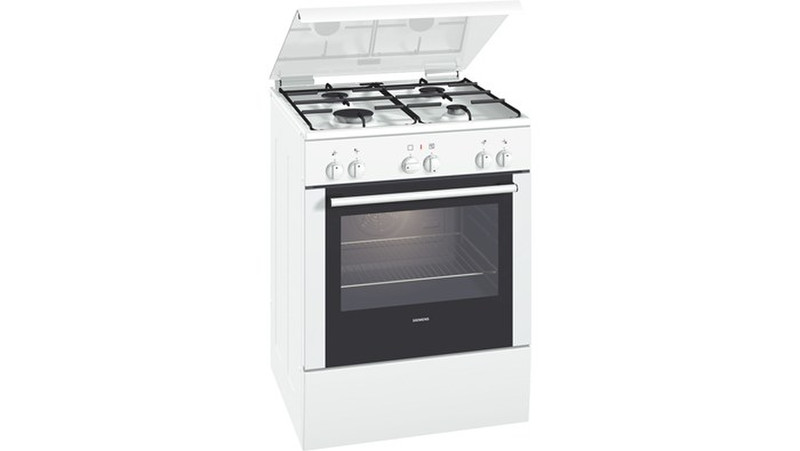 Siemens HM594201T Freistehend Gas hob A Schwarz, Weiß Küchenherd