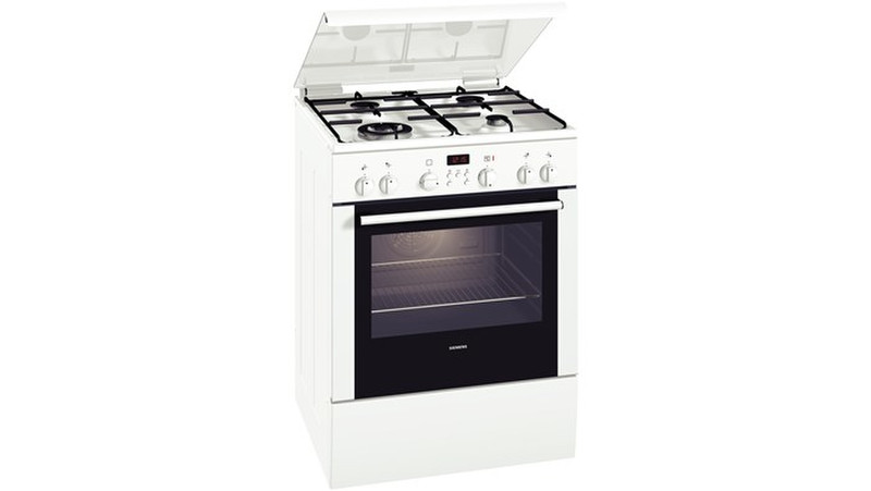 Siemens HM644200T Freistehend Gas hob A Schwarz, Weiß Küchenherd