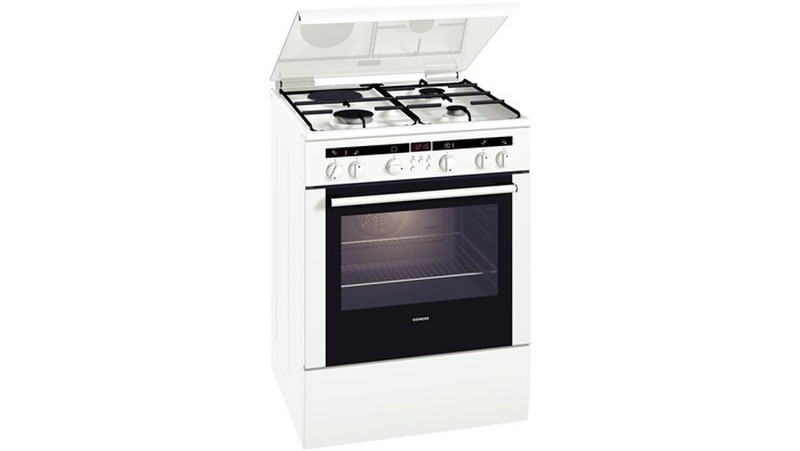 Siemens HM64D210T Отдельностоящий Combi hob A Черный, Белый кухонная плита