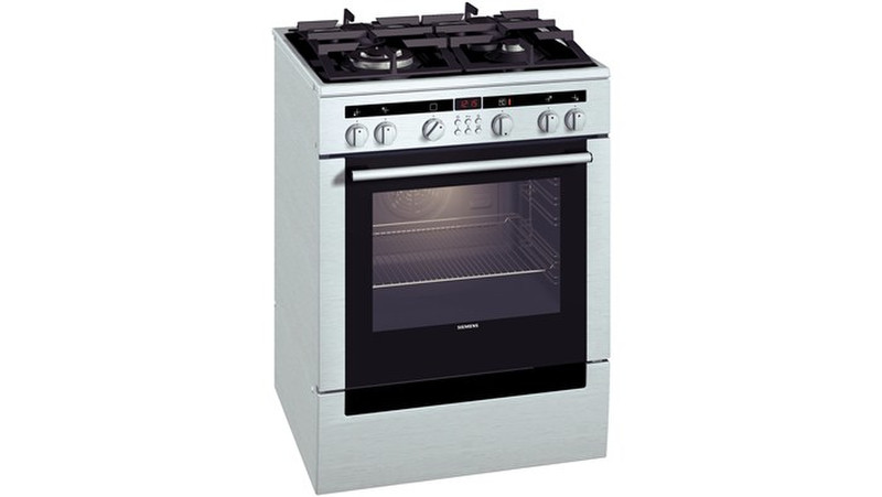 Siemens HM746515T Отдельностоящий Gas hob Черный, Cеребряный кухонная плита