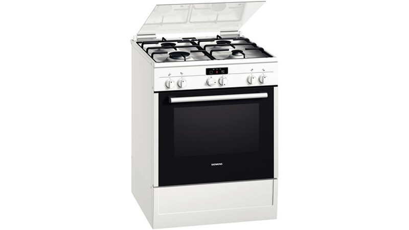 Siemens HR525210T Отдельностоящий Gas hob A Белый кухонная плита