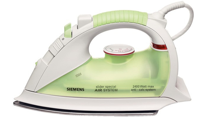 Siemens TB11306 Steam iron Stainless Steel soleplate 2400W Green,White iron