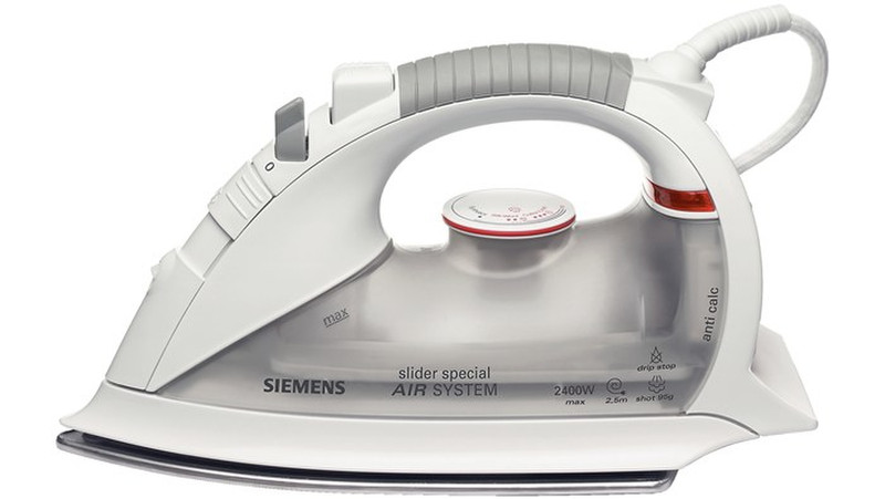 Siemens TB11319 Steam iron Stainless Steel soleplate 2400W Grey,White iron