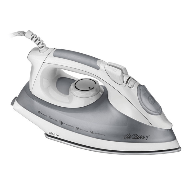 Arzum AR652 Dry & Steam iron Ceramic soleplate 2200W Grey iron