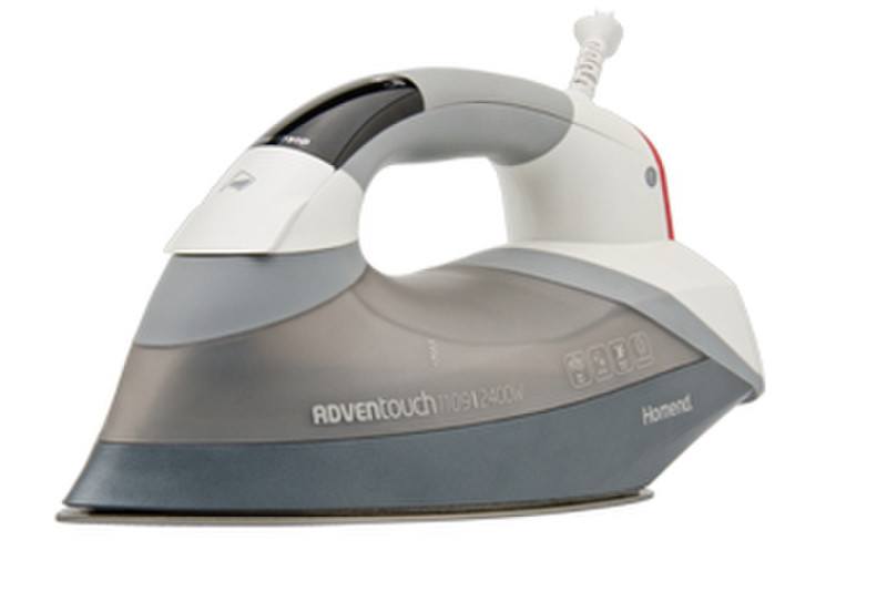 Homend Adventouch 1109 Dry & Steam iron Aluminium soleplate 2400W Grey,White