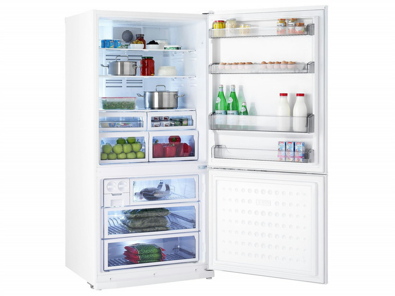 Arcelik 2484 CE freestanding 405L 167L A+ White fridge-freezer