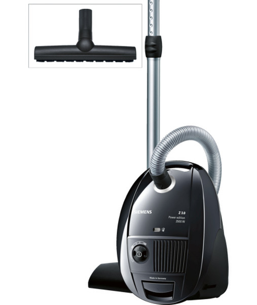 Siemens VSZ32512 Cylinder vacuum cleaner 4L 2500W Black vacuum