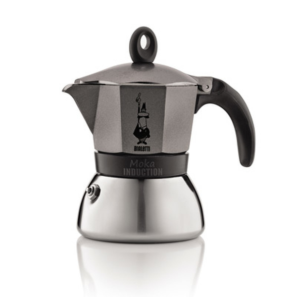 Bialetti 4822 Schwarz, Grau, Edelstahl Mokkakanne