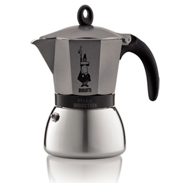 Bialetti 4823 Schwarz, Grau, Edelstahl Mokkakanne