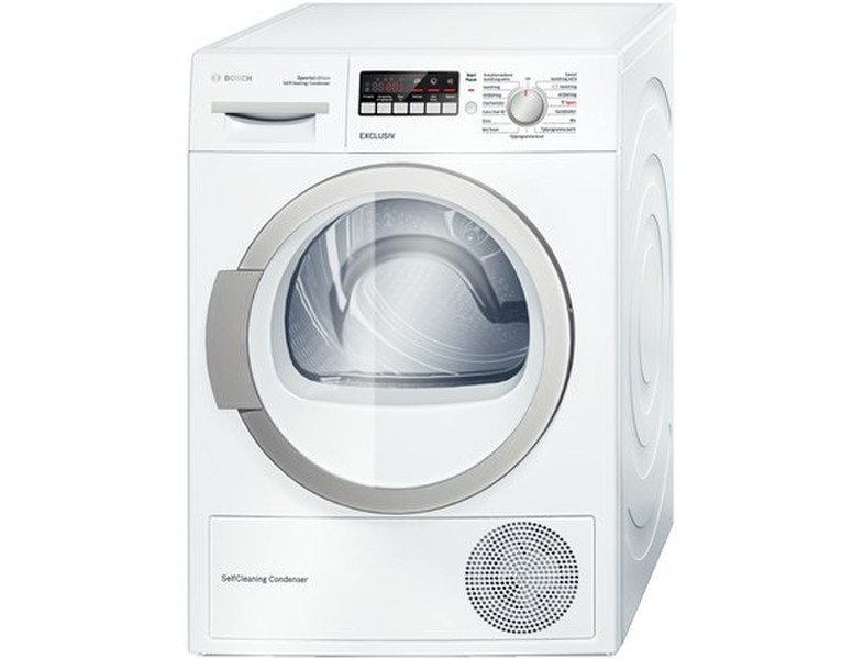 Bosch WTW852S1NL Отдельностоящий Фронтальная загрузка 8кг A++ Белый сушилка для белья