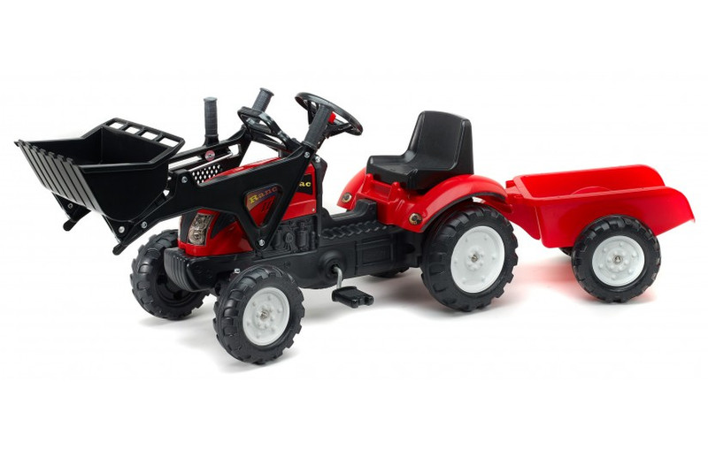 Falk 2051CM Terrasse Traktor Schwarz, Rot Aufsitzspielzeug