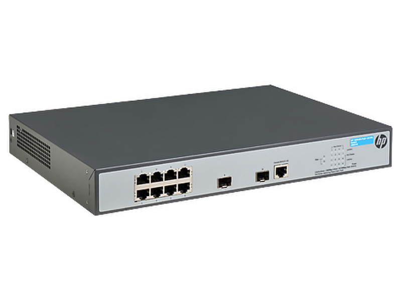 Hewlett Packard Enterprise 1920-8G-PoE+ (65W) Управляемый L3 Gigabit Ethernet (10/100/1000) Power over Ethernet (PoE) Серый