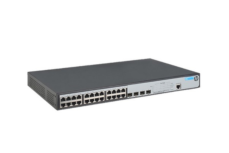 Hewlett Packard Enterprise 1920-24G-PoE+ (370W) Управляемый L3 Gigabit Ethernet (10/100/1000) Power over Ethernet (PoE) Серый