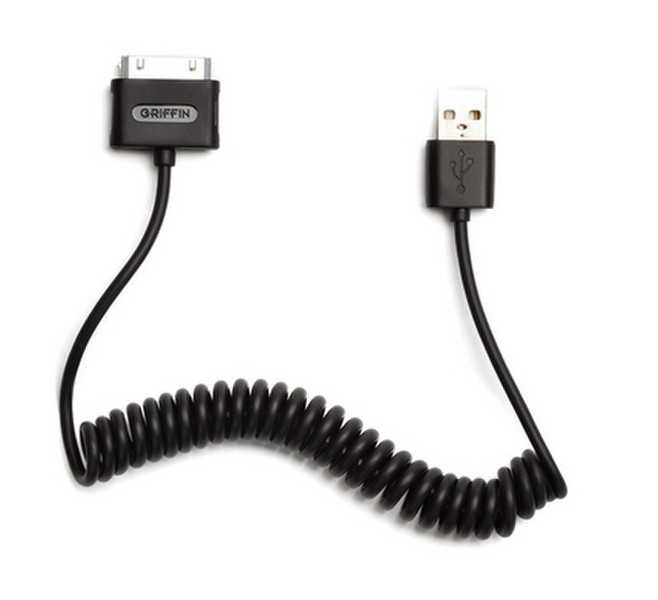 Griffin GC17080-2 0.9м USB A Apple 30-p Черный кабель USB