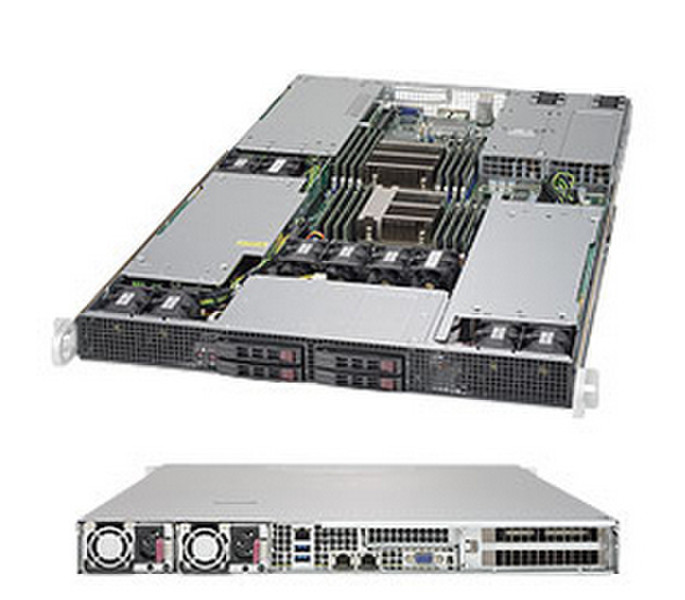 Supermicro SuperServer 1028GR-TRT LGA 2011-v3 1U Черный