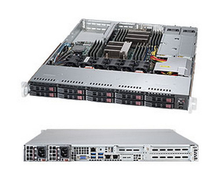 Supermicro SuperServer 1028R-WTRT LGA 2011-v3 1U Черный