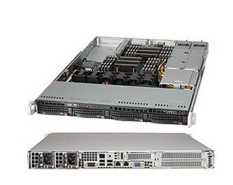 Supermicro SuperServer 6018R-WTRT LGA 2011-v3 1U Черный