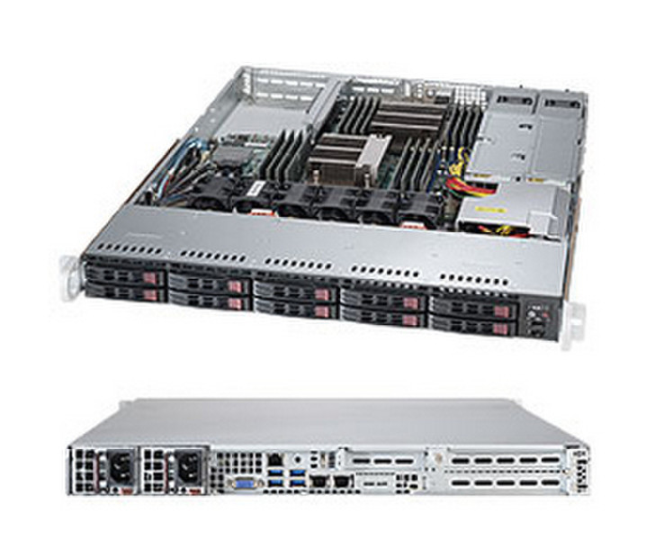 Supermicro SuperServer 1028R-WC1RT LGA 2011-v3 1U Черный