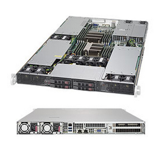 Supermicro SuperServer 1028GR-TR LGA 2011-v3 1U Черный