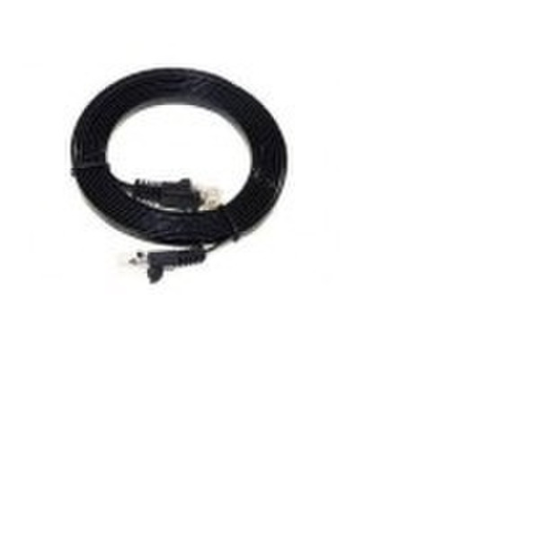Unirise 35 FEET CAT6 FLAT PATCH CABLE, BLACK SNAGLESS. FLAT CABLES FIT EASILY BETWEEN C