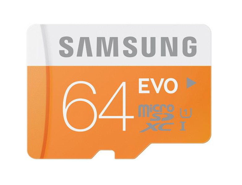 Samsung EVO 64GB MicroSDXC UHS Class 10 memory card