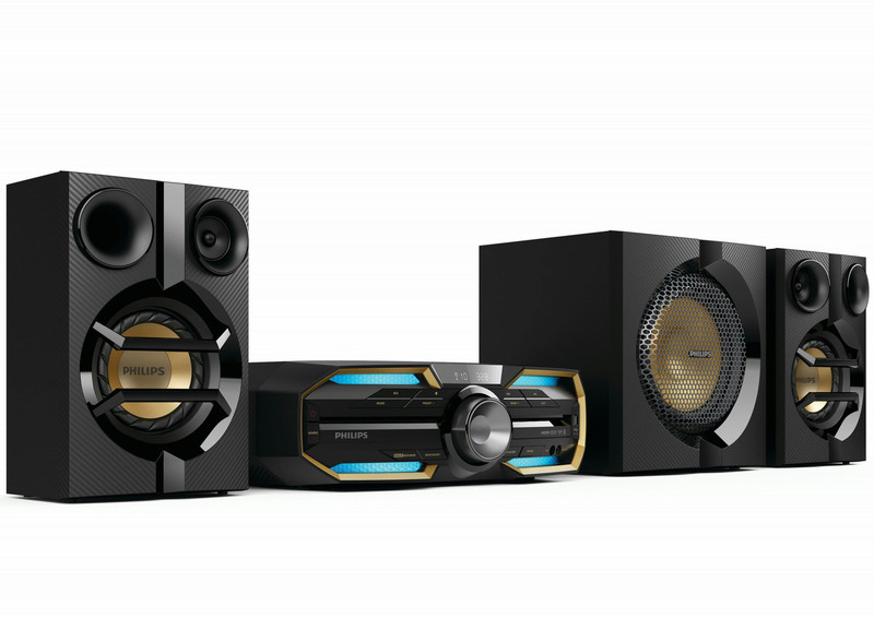 Philips FXD58/98 Mini set 720W Black,Blue,Gold home audio set