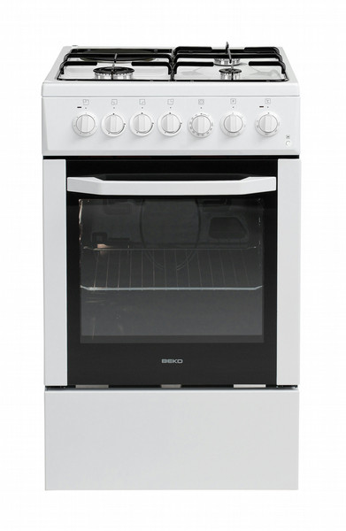 Beko CSS53110DW Freestanding Gas hob A White cooker