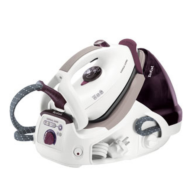 Tefal GV7166 2200W 1.4L Ultragliss soleplate Purple,White steam ironing station