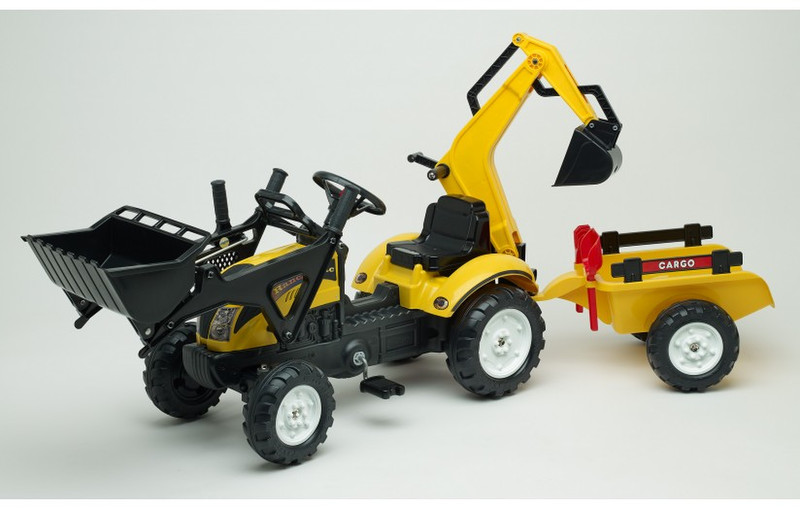 Falk 2055CN Pedal Tractor Black,Yellow ride-on toy