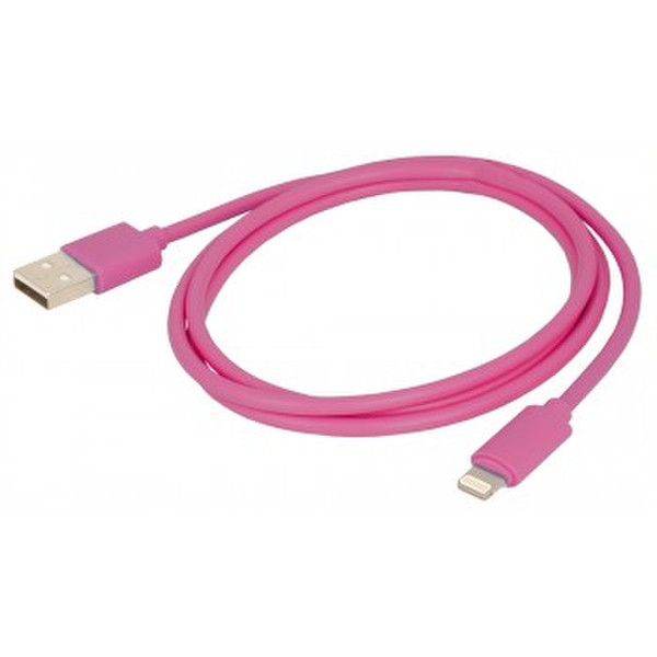 Urban Factory CID02UF 1м USB Lightning Розовый дата-кабель мобильных телефонов