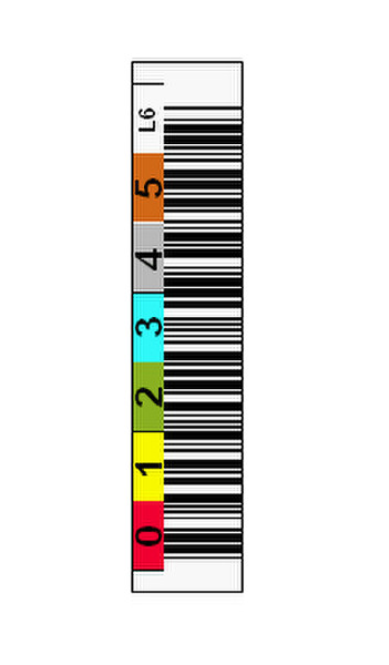 Tri-Optic 1700-006 Multicolour bar code label