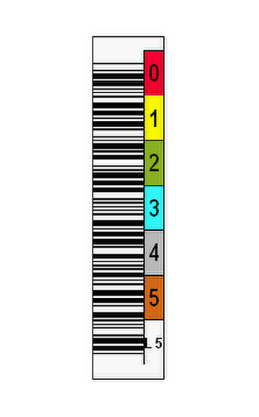 Tri-Optic 1700-0V5AB bar code label
