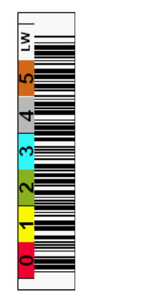 Tri-Optic 1700-6LW bar code label