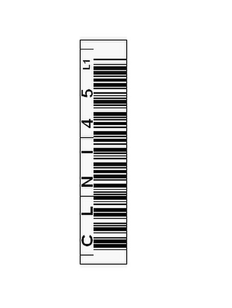 Tri-Optic 1700-CNI bar code label
