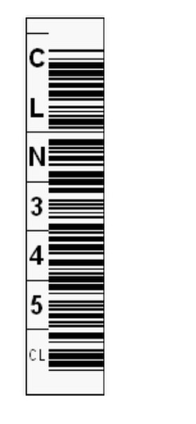 Tri-Optic 1700-CNTU bar code label