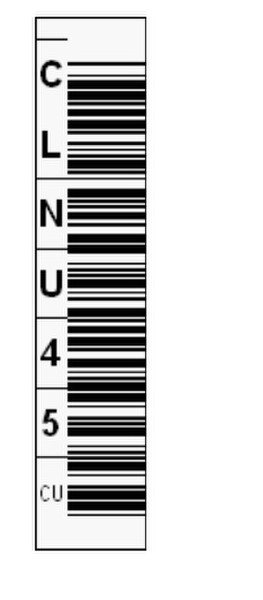 Tri-Optic 1700-CNVU bar code label
